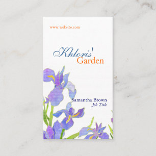 Carte De Visite Joli Iris fleuriste professionnel