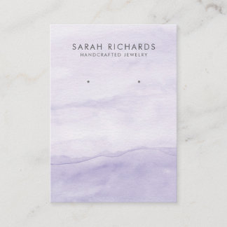 Carte De Visite Joli Lavande Purple Aquarelle Écran