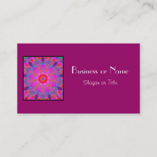 Carte De Visite Joli Mandala rose et violet