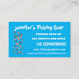 Carte De Visite Joli motif caricature de calmar rose