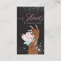 Joli ongles de Parties scintillant Holographique