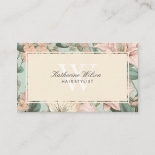 Carte De Visite Joli Pastel Floral