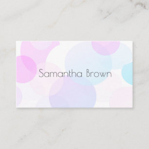 Carte De Visite joli pastel minimaliste abstrait