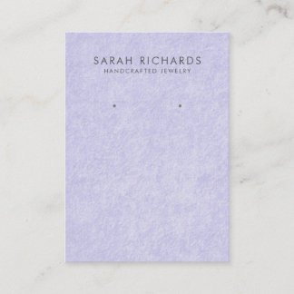Carte De Visite Joli Périwinkle Violet Bijoux Écran d'oreille