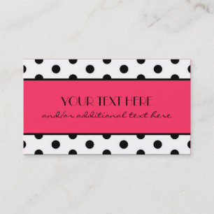 Carte De Visite Joli pois