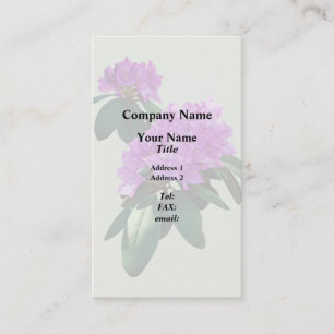 Carte De Visite Joli Rhododendron rose