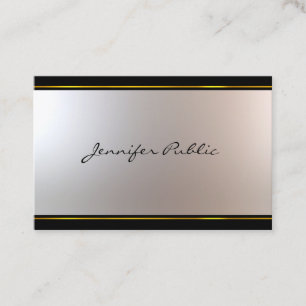 Carte De Visite Joli Script manuscrit Design moderne Attirant