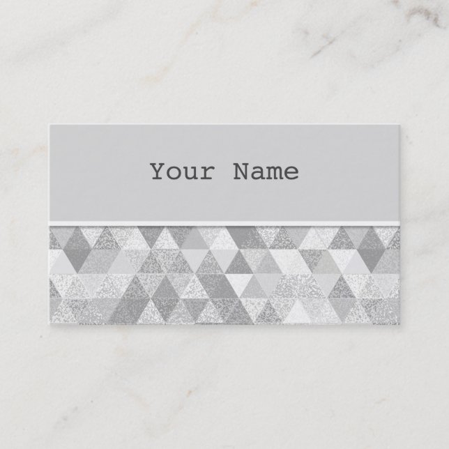 Carte De Visite Joli triangle grunge Motif II + vos idées (Devant)