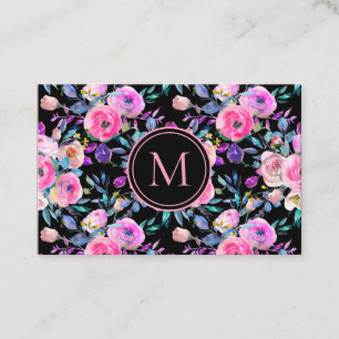 Carte De Visite Jolie couleur rose rose rose de l'eau