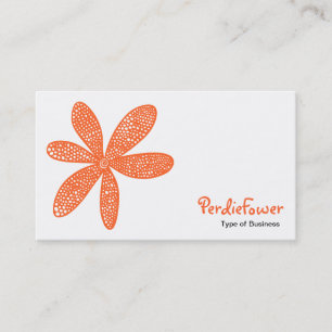 Carte De Visite Jolie Fleur - Orange d'automne FF6633