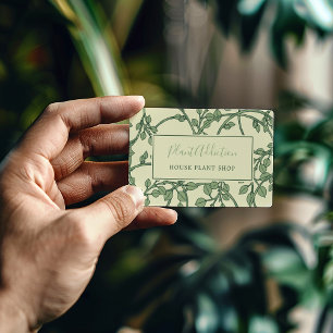 Carte de visite jolie motif de vignes de jardin