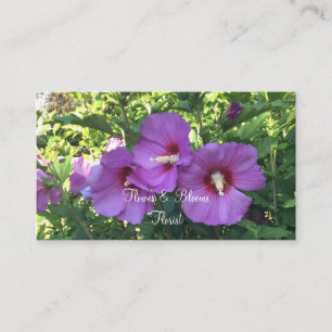 Carte De Visite Jolie rose rose de Sharon/Hibiscus Personnalisé