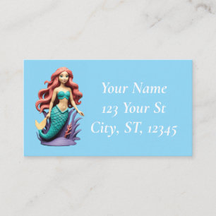 Carte De Visite Jolie sirène rousse Thunder_Cove