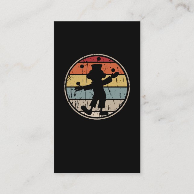 Carte De Visite Jongler Clown Funny Circus Juggler (Devant)