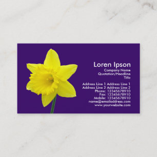 Carte De Visite Jonquille - (330066)