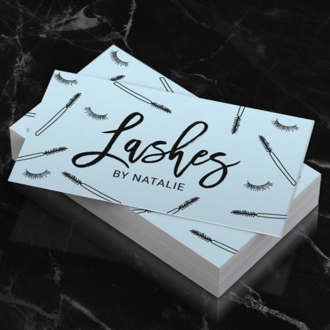 Carte De Visite Jote Eyelash Extensions Lash Maquillage Artiste Bl (Créateur téléchargé)