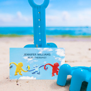 Carte De Visite Jouet Thérapiste pour enfants Psychologue Blue Sky