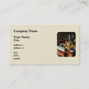 Carte De Visite Jouets en bois dans le magasin en bois