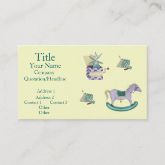 Carte De Visite Jouets traditionnels/Pastel