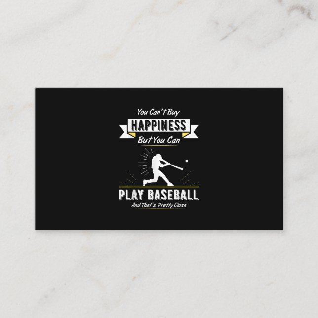 Carte De Visite Joueur de baseball (Devant)