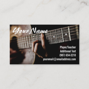 Carte De Visite Joueur de guitare - professeur - compositeur -
