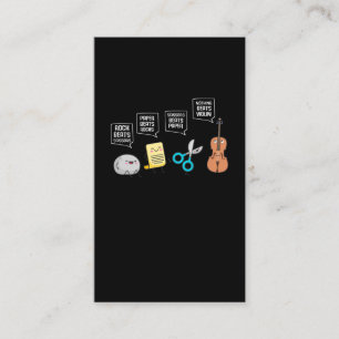 Carte De Visite Joueur de violon drôle Humour musicien amusant