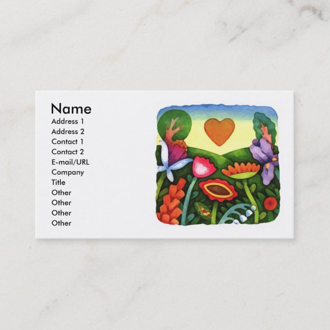 Carte De Visite Jour de la terre (Devant)