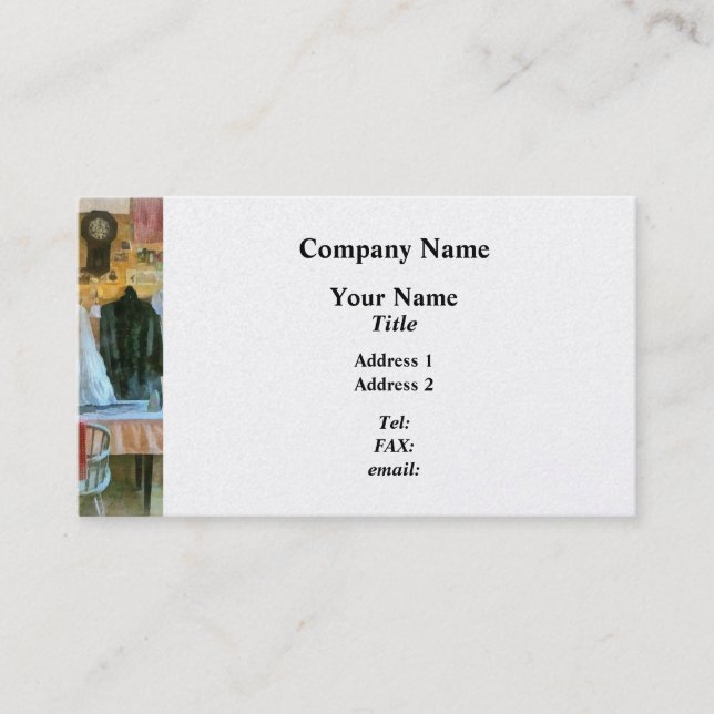 Carte De Visite Jour de lessive (Devant)