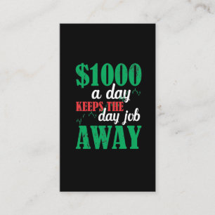 Carte De Visite Jour du marché Stock Trading Trader Plaisanterie 