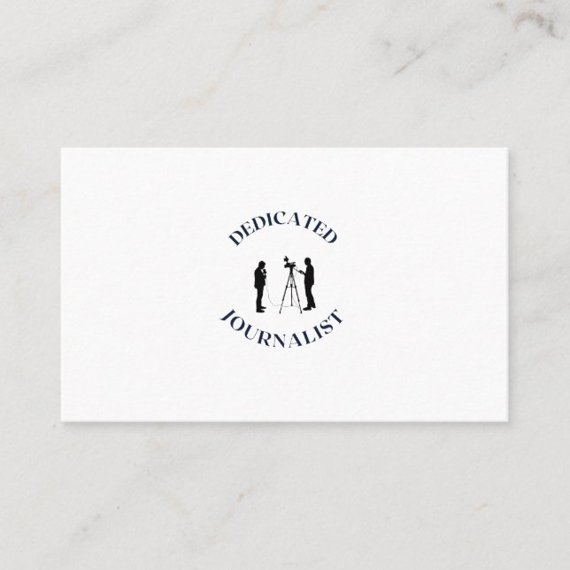 CARTE DE VISITE JOURNALISTE DÉVOUÉ (Devant)