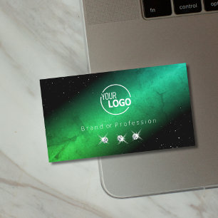 Carte De Visite Joyaux Turquoises d'étincelles avec logo