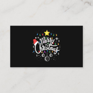 Carte De Visite Joyeuse famille de Noël