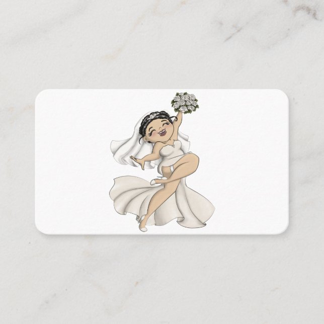 Carte De Visite Joyeuse mariée 11 (Devant)