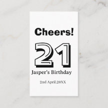 Joyeux 21 anniversaire nom en lettre gras cadeaux