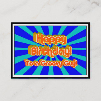 Carte De Visite Joyeux anniversaire à un type Super