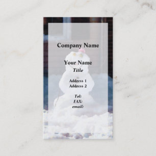 Carte De Visite Joyeux bonhomme de neige