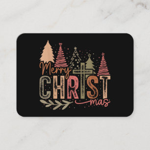 Carte De Visite Joyeux Christ Mas Noël Foi Chrétienne Jésus C