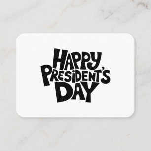 Carte De Visite Joyeux classique de la fête du président