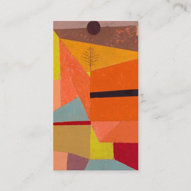 Carte De Visite Joyful Mountain Landscape 1929 par Paul Klee (Devant)