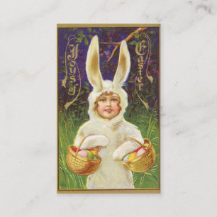 Carte De Visite Joys de Lapin de Pâques Salutation