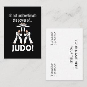 Carte De Visite Judo Martial Arts Self Defense Taekwondo Judo