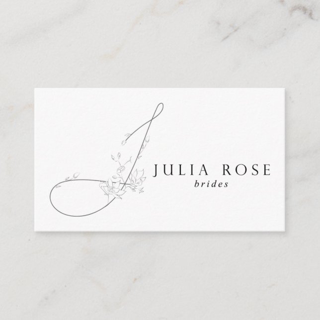 Carte De Visite Julia Bridals rose (Devant)