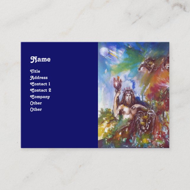 CARTE DE VISITE JUPITER ET LION (Devant)