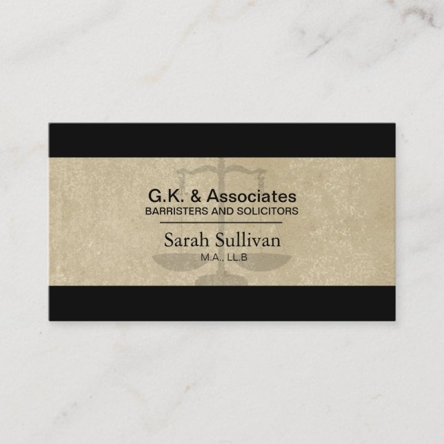 Carte de visite juridique - Avocat de Texture simp (Devant)