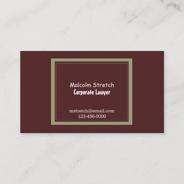 Carte De Visite Juriste d'entreprise classique et professionnel (Devant)