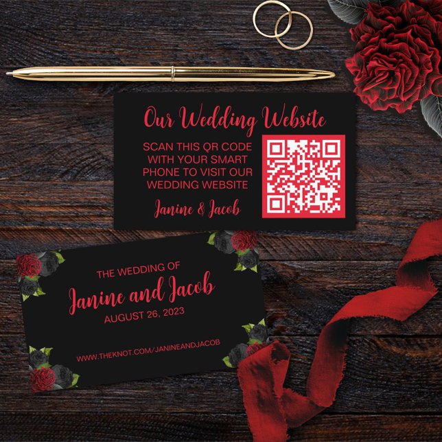 Carte De Visite Jusqu'à la mort Faisons-nous partie Rose gothique  (Créateur téléchargé)