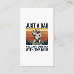Carte De Visite Juste un papa est revenu avec le t-shirt Milk Bear