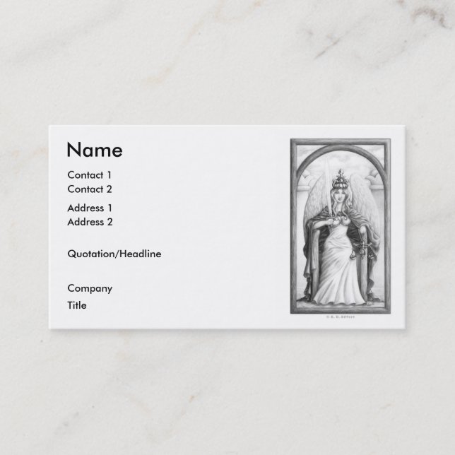 Carte De Visite Justice (Devant)