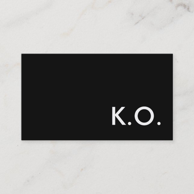 Carte De Visite k.o. coup de grâce (Devant)
