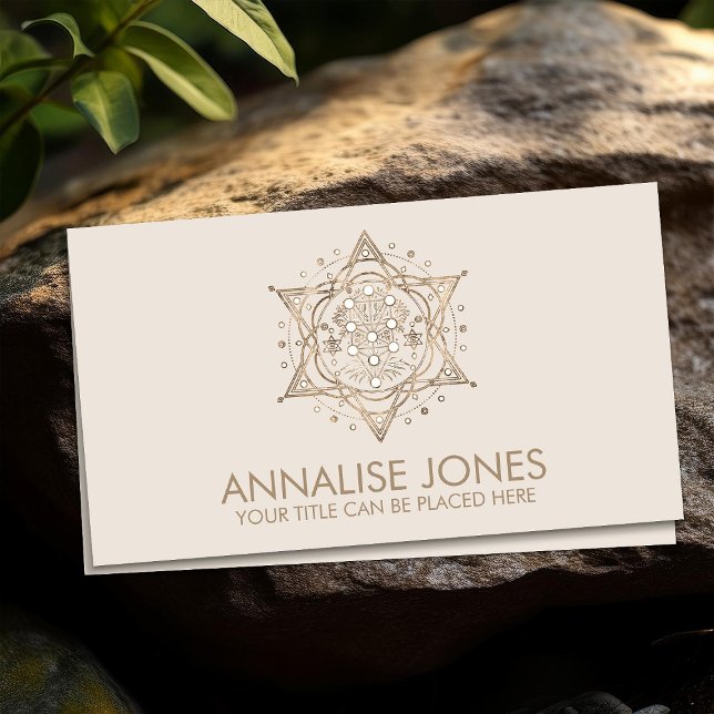 Carte De Visite Kabbalah L'Arbre de Vie Ornament de Géométrie Sacr (Créateur téléchargé)